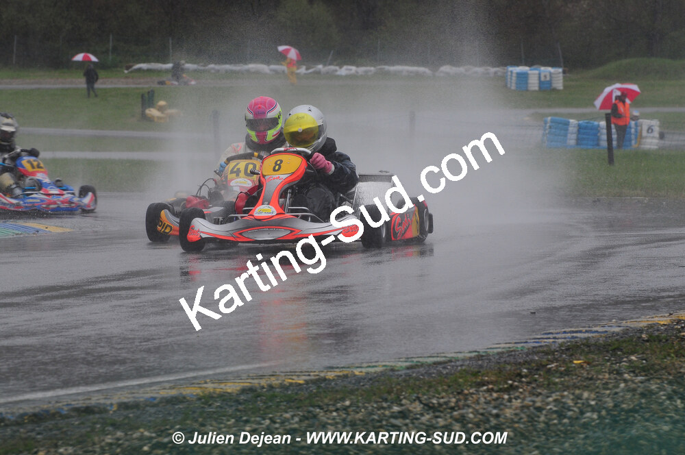 12/04/2009 : 1ère manche du Championnat Sud et 1ère manche du Championnat Régional Languedoc-Roussillon à Lavelanet (photos Julien Dejean) 2009 — karting