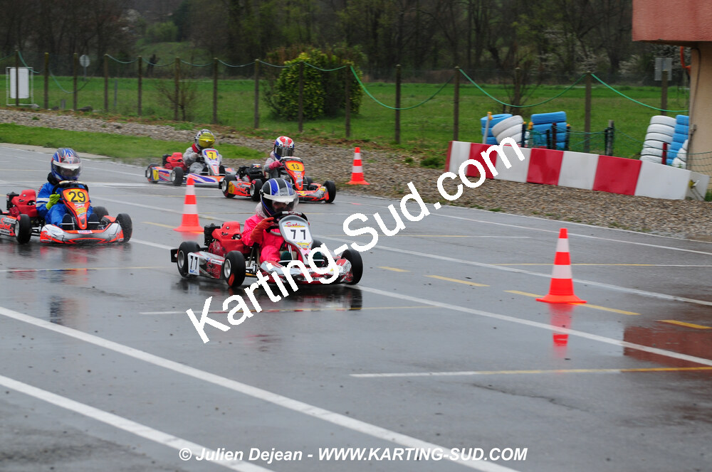 12/04/2009 : 1ère manche du Championnat Sud et 1ère manche du Championnat Régional Languedoc-Roussillon à Lavelanet (photos Julien Dejean) 2009 — karting