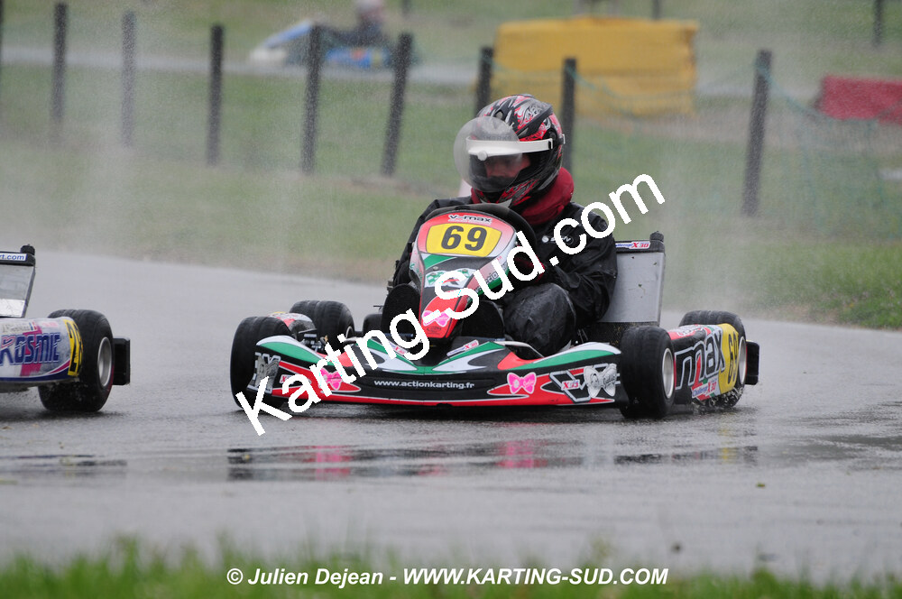 12/04/2009 : 1ère manche du Championnat Sud et 1ère manche du Championnat Régional Languedoc-Roussillon à Lavelanet (photos Julien Dejean) 2009 — karting