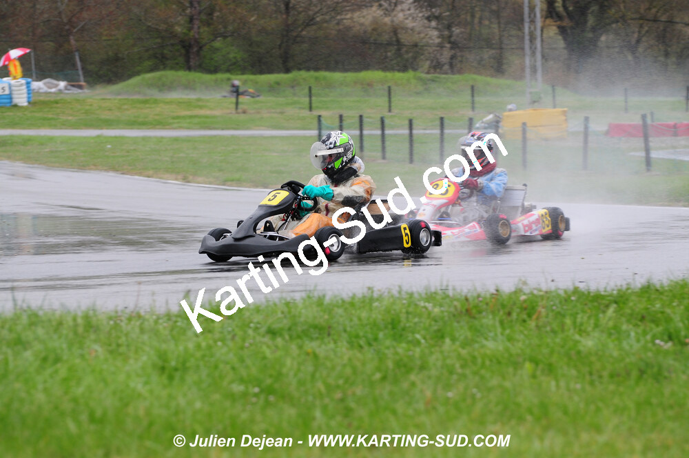 12/04/2009 : 1ère manche du Championnat Sud et 1ère manche du Championnat Régional Languedoc-Roussillon à Lavelanet (photos Julien Dejean) 2009 — karting