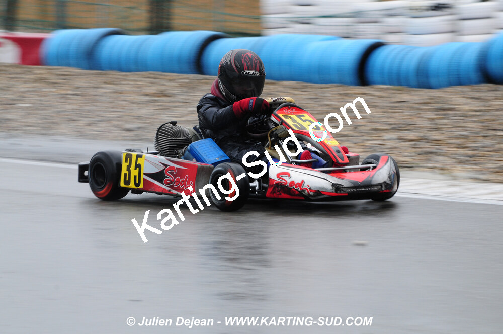 12/04/2009 : 1ère manche du Championnat Sud et 1ère manche du Championnat Régional Languedoc-Roussillon à Lavelanet (photos Julien Dejean) 2009 — karting