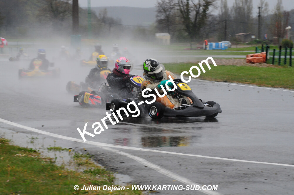 12/04/2009 : 1ère manche du Championnat Sud et 1ère manche du Championnat Régional Languedoc-Roussillon à Lavelanet (photos Julien Dejean) 2009 — karting