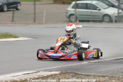 12/04/2009 : 1ère manche du Championnat Sud et 1ère manche du Championnat Régional Languedoc-Roussillon à Lavelanet (photos Patrick Lascombes) 2009 — karting