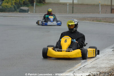 12/04/2009 : 1ère manche du Championnat Sud et 1ère manche du Championnat Régional Languedoc-Roussillon à Lavelanet (photos Patrick Lascombes) 2009 — karting