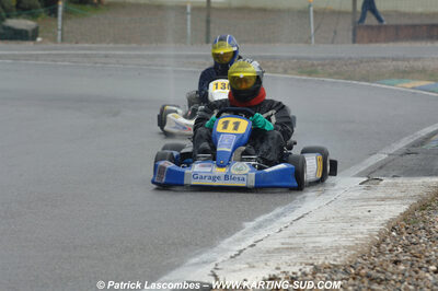 12/04/2009 : 1ère manche du Championnat Sud et 1ère manche du Championnat Régional Languedoc-Roussillon à Lavelanet (photos Patrick Lascombes) 2009 — karting