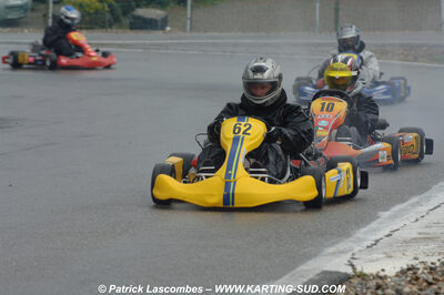 12/04/2009 : 1ère manche du Championnat Sud et 1ère manche du Championnat Régional Languedoc-Roussillon à Lavelanet (photos Patrick Lascombes) 2009 — karting