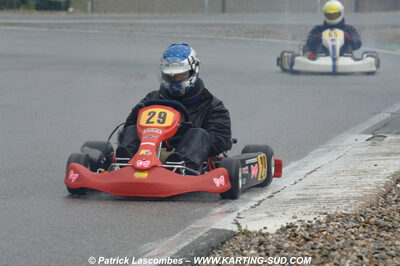 12/04/2009 : 1ère manche du Championnat Sud et 1ère manche du Championnat Régional Languedoc-Roussillon à Lavelanet (photos Patrick Lascombes) 2009 — karting
