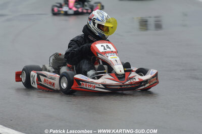 12/04/2009 : 1ère manche du Championnat Sud et 1ère manche du Championnat Régional Languedoc-Roussillon à Lavelanet (photos Patrick Lascombes) 2009 — karting