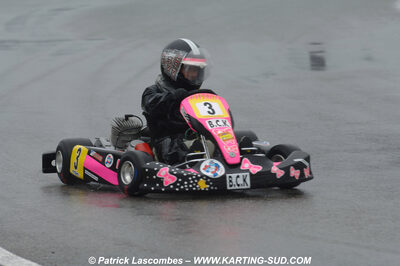 12/04/2009 : 1ère manche du Championnat Sud et 1ère manche du Championnat Régional Languedoc-Roussillon à Lavelanet (photos Patrick Lascombes) 2009 — karting