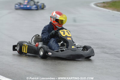 12/04/2009 : 1ère manche du Championnat Sud et 1ère manche du Championnat Régional Languedoc-Roussillon à Lavelanet (photos Patrick Lascombes) 2009 — karting