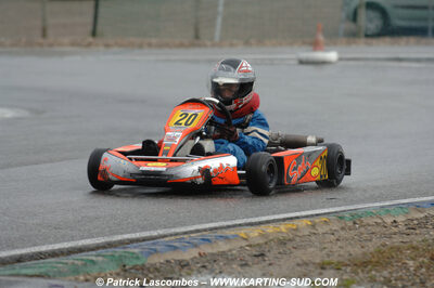 12/04/2009 : 1ère manche du Championnat Sud et 1ère manche du Championnat Régional Languedoc-Roussillon à Lavelanet (photos Patrick Lascombes) 2009 — karting