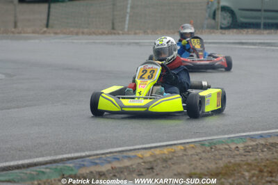 12/04/2009 : 1ère manche du Championnat Sud et 1ère manche du Championnat Régional Languedoc-Roussillon à Lavelanet (photos Patrick Lascombes) 2009 — karting