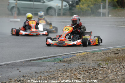 12/04/2009 : 1ère manche du Championnat Sud et 1ère manche du Championnat Régional Languedoc-Roussillon à Lavelanet (photos Patrick Lascombes) 2009 — karting