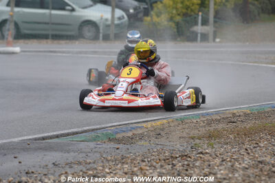 12/04/2009 : 1ère manche du Championnat Sud et 1ère manche du Championnat Régional Languedoc-Roussillon à Lavelanet (photos Patrick Lascombes) 2009 — karting