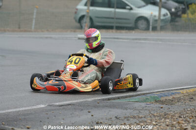 12/04/2009 : 1ère manche du Championnat Sud et 1ère manche du Championnat Régional Languedoc-Roussillon à Lavelanet (photos Patrick Lascombes) 2009 — karting