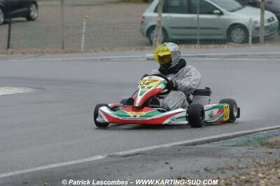 12/04/2009 : 1ère manche du Championnat Sud et 1ère manche du Championnat Régional Languedoc-Roussillon à Lavelanet (photos Patrick Lascombes) 2009 — karting