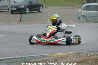 12/04/2009 : 1ère manche du Championnat Sud et 1ère manche du Championnat Régional Languedoc-Roussillon à Lavelanet (photos Patrick Lascombes) 2009 — karting