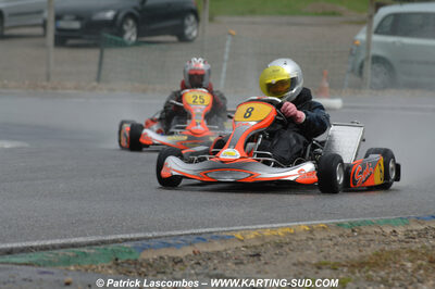 12/04/2009 : 1ère manche du Championnat Sud et 1ère manche du Championnat Régional Languedoc-Roussillon à Lavelanet (photos Patrick Lascombes) 2009 — karting