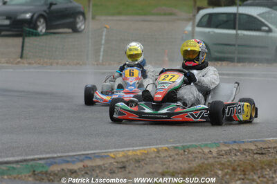 12/04/2009 : 1ère manche du Championnat Sud et 1ère manche du Championnat Régional Languedoc-Roussillon à Lavelanet (photos Patrick Lascombes) 2009 — karting