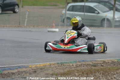 12/04/2009 : 1ère manche du Championnat Sud et 1ère manche du Championnat Régional Languedoc-Roussillon à Lavelanet (photos Patrick Lascombes) 2009 — karting