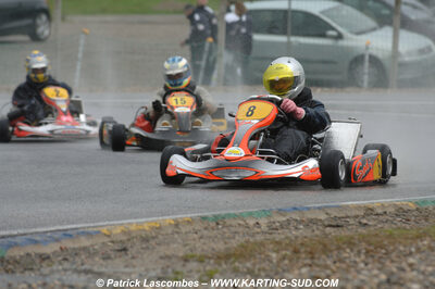 12/04/2009 : 1ère manche du Championnat Sud et 1ère manche du Championnat Régional Languedoc-Roussillon à Lavelanet (photos Patrick Lascombes) 2009 — karting