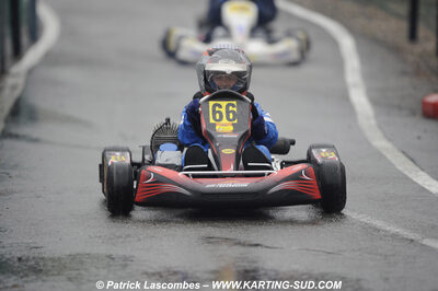 12/04/2009 : 1ère manche du Championnat Sud et 1ère manche du Championnat Régional Languedoc-Roussillon à Lavelanet (photos Patrick Lascombes) 2009 — karting