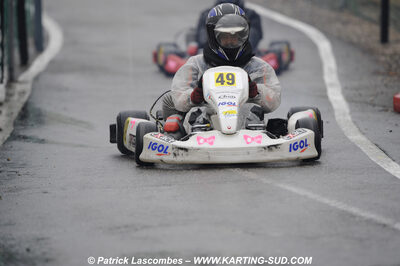 12/04/2009 : 1ère manche du Championnat Sud et 1ère manche du Championnat Régional Languedoc-Roussillon à Lavelanet (photos Patrick Lascombes) 2009 — karting