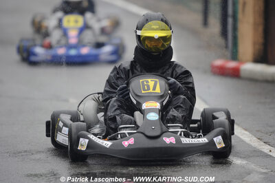 12/04/2009 : 1ère manche du Championnat Sud et 1ère manche du Championnat Régional Languedoc-Roussillon à Lavelanet (photos Patrick Lascombes) 2009 — karting