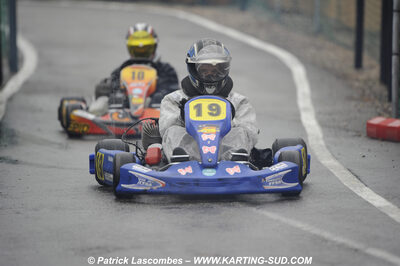 12/04/2009 : 1ère manche du Championnat Sud et 1ère manche du Championnat Régional Languedoc-Roussillon à Lavelanet (photos Patrick Lascombes) 2009 — karting