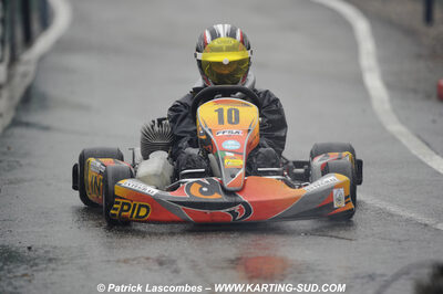 12/04/2009 : 1ère manche du Championnat Sud et 1ère manche du Championnat Régional Languedoc-Roussillon à Lavelanet (photos Patrick Lascombes) 2009 — karting