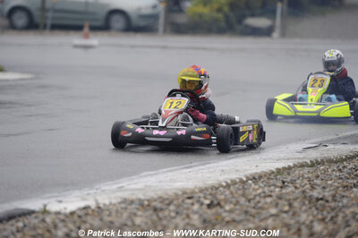 12/04/2009 : 1ère manche du Championnat Sud et 1ère manche du Championnat Régional Languedoc-Roussillon à Lavelanet (photos Patrick Lascombes) 2009 — karting