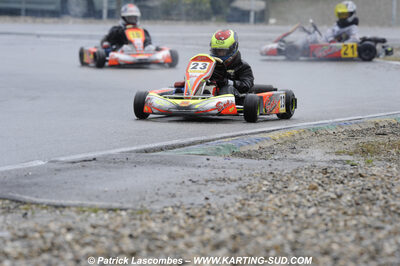 12/04/2009 : 1ère manche du Championnat Sud et 1ère manche du Championnat Régional Languedoc-Roussillon à Lavelanet (photos Patrick Lascombes) 2009 — karting