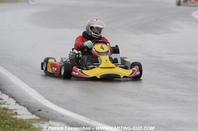 12/04/2009 : 1ère manche du Championnat Sud et 1ère manche du Championnat Régional Languedoc-Roussillon à Lavelanet (photos Patrick Lascombes) 2009 — karting