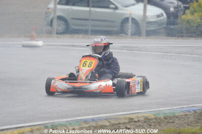 12/04/2009 : 1ère manche du Championnat Sud et 1ère manche du Championnat Régional Languedoc-Roussillon à Lavelanet (photos Patrick Lascombes) 2009 — karting