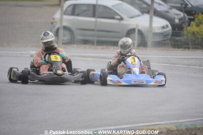 12/04/2009 : 1ère manche du Championnat Sud et 1ère manche du Championnat Régional Languedoc-Roussillon à Lavelanet (photos Patrick Lascombes) 2009 — karting