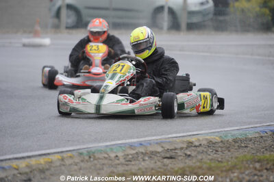 12/04/2009 : 1ère manche du Championnat Sud et 1ère manche du Championnat Régional Languedoc-Roussillon à Lavelanet (photos Patrick Lascombes) 2009 — karting