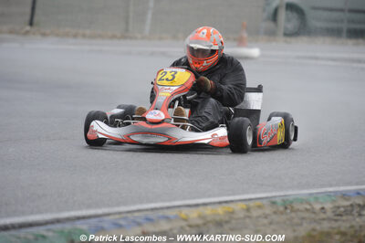 12/04/2009 : 1ère manche du Championnat Sud et 1ère manche du Championnat Régional Languedoc-Roussillon à Lavelanet (photos Patrick Lascombes) 2009 — karting