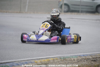 12/04/2009 : 1ère manche du Championnat Sud et 1ère manche du Championnat Régional Languedoc-Roussillon à Lavelanet (photos Patrick Lascombes) 2009 — karting
