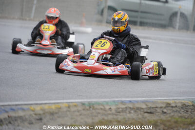 12/04/2009 : 1ère manche du Championnat Sud et 1ère manche du Championnat Régional Languedoc-Roussillon à Lavelanet (photos Patrick Lascombes) 2009 — karting