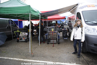 12/04/2009 : 1ère manche du Championnat Sud et 1ère manche du Championnat Régional Languedoc-Roussillon à Lavelanet (photos Patrick Lascombes) 2009 — karting