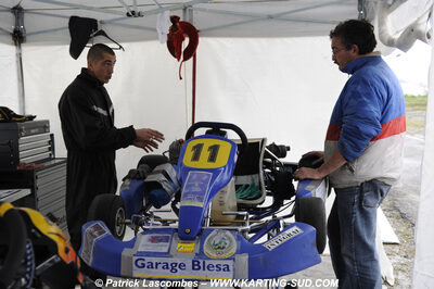 12/04/2009 : 1ère manche du Championnat Sud et 1ère manche du Championnat Régional Languedoc-Roussillon à Lavelanet (photos Patrick Lascombes) 2009 — karting