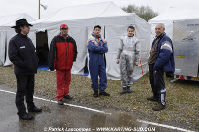 12/04/2009 : 1ère manche du Championnat Sud et 1ère manche du Championnat Régional Languedoc-Roussillon à Lavelanet (photos Patrick Lascombes) 2009 — karting