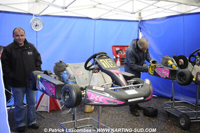 12/04/2009 : 1ère manche du Championnat Sud et 1ère manche du Championnat Régional Languedoc-Roussillon à Lavelanet (photos Patrick Lascombes) 2009 — karting