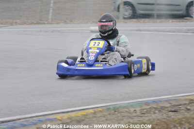 12/04/2009 : 1ère manche du Championnat Sud et 1ère manche du Championnat Régional Languedoc-Roussillon à Lavelanet (photos Patrick Lascombes) 2009 — karting