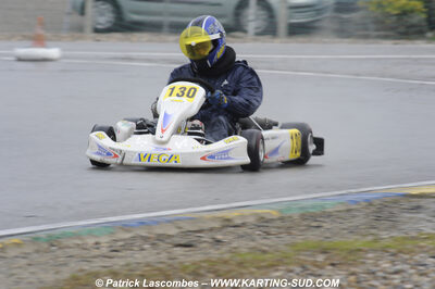 12/04/2009 : 1ère manche du Championnat Sud et 1ère manche du Championnat Régional Languedoc-Roussillon à Lavelanet (photos Patrick Lascombes) 2009 — karting