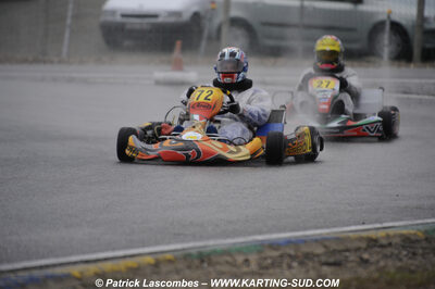 12/04/2009 : 1ère manche du Championnat Sud et 1ère manche du Championnat Régional Languedoc-Roussillon à Lavelanet (photos Patrick Lascombes) 2009 — karting
