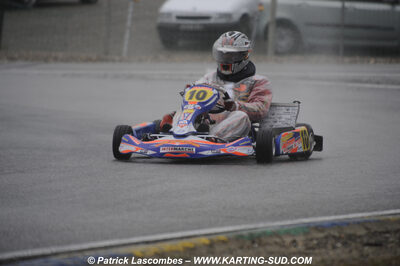 12/04/2009 : 1ère manche du Championnat Sud et 1ère manche du Championnat Régional Languedoc-Roussillon à Lavelanet (photos Patrick Lascombes) 2009 — karting