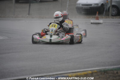 12/04/2009 : 1ère manche du Championnat Sud et 1ère manche du Championnat Régional Languedoc-Roussillon à Lavelanet (photos Patrick Lascombes) 2009 — karting