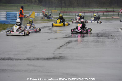 12/04/2009 : 1ère manche du Championnat Sud et 1ère manche du Championnat Régional Languedoc-Roussillon à Lavelanet (photos Patrick Lascombes) 2009 — karting