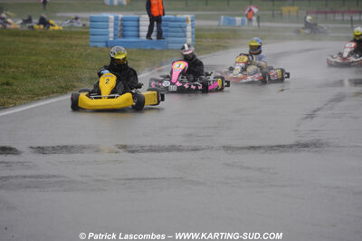 12/04/2009 : 1ère manche du Championnat Sud et 1ère manche du Championnat Régional Languedoc-Roussillon à Lavelanet (photos Patrick Lascombes) 2009 — karting